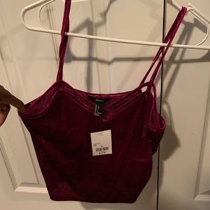 Forever 21 velvet tank
